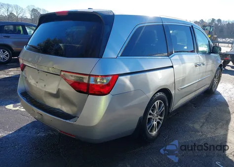 2011 Honda Odyssey Ex-L из США, поврежденный, VIN 5FNRL5H6XBB038585